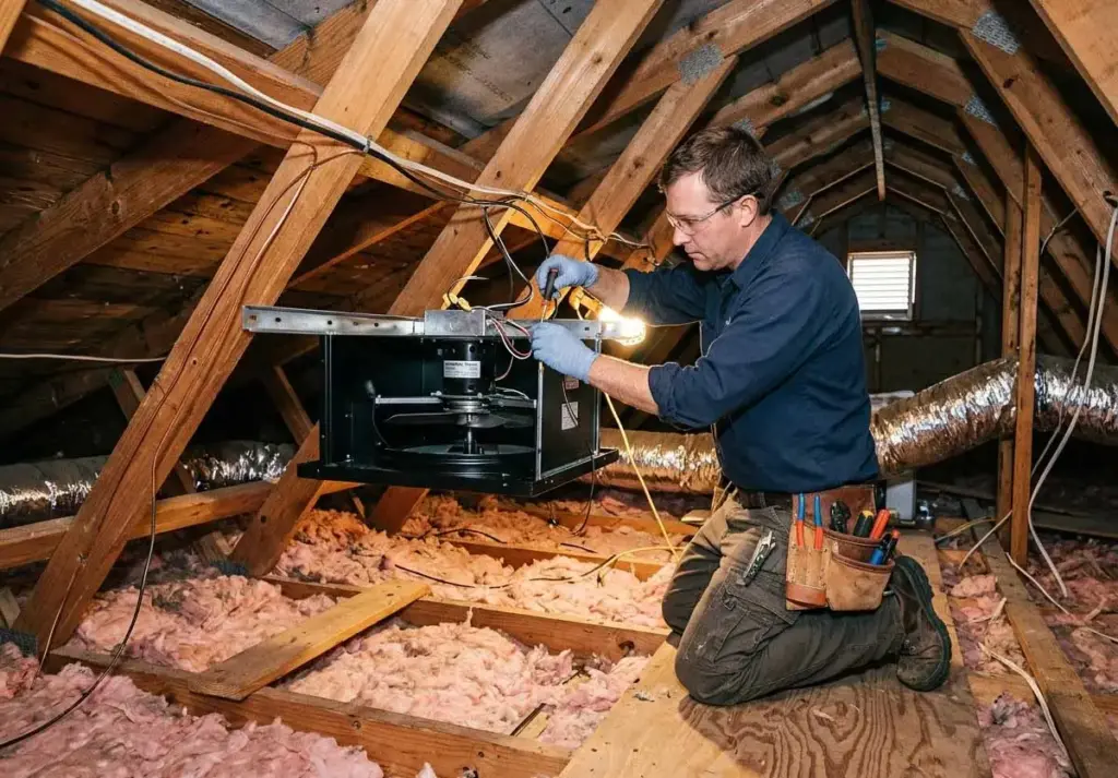 Attic Fan Installation in Kenwood, Chicago, IL